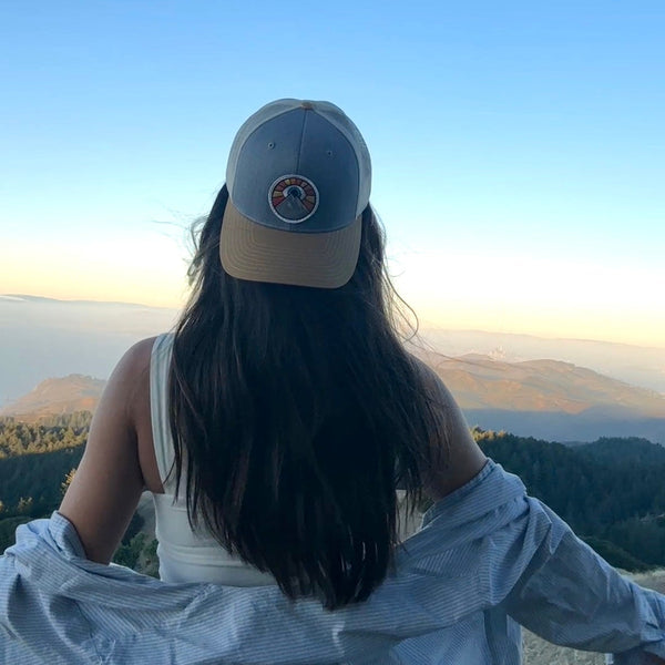 Trucker - Evil Eye Sun - Heather Gray/Tan/Creme