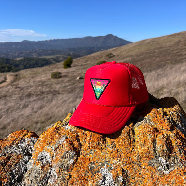 Foam Trucker - Poppy CA Love - Red