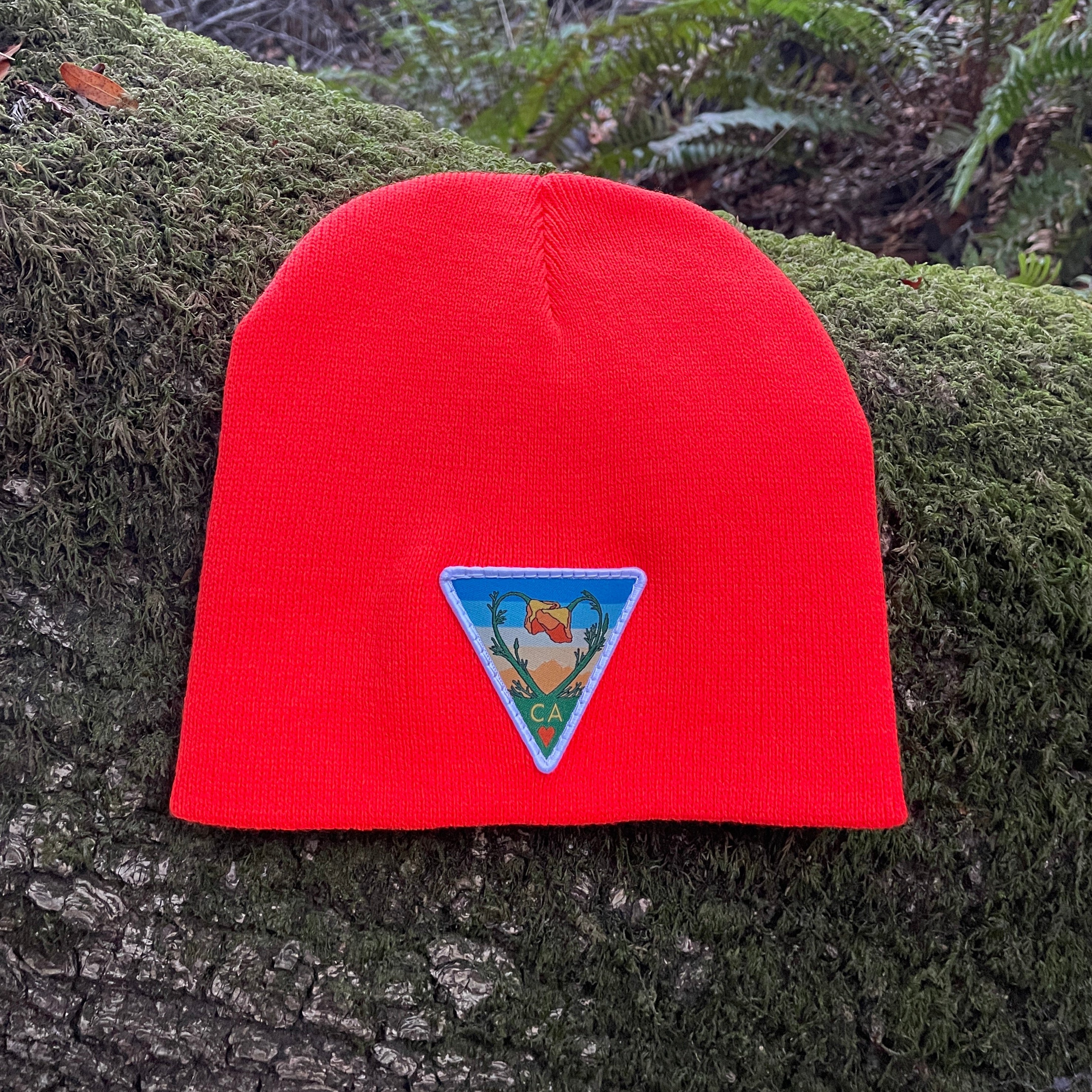 Beanie - Poppy CA Love - OG Mode - Neon Orange – Kooh Culture